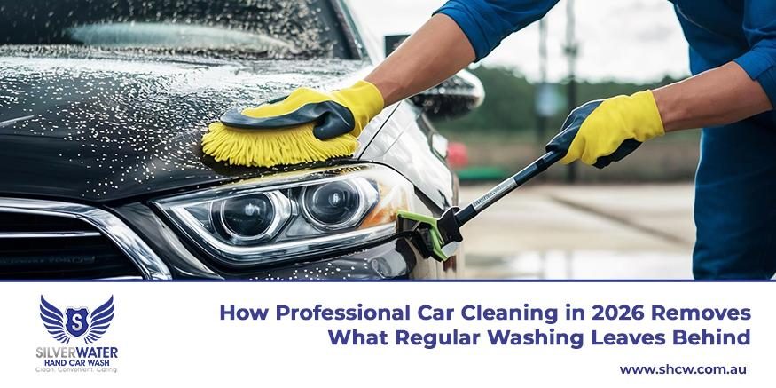 Professional car cleaning in 2026 removing deep dirt, stains, and hidden grime regular washing misses.
