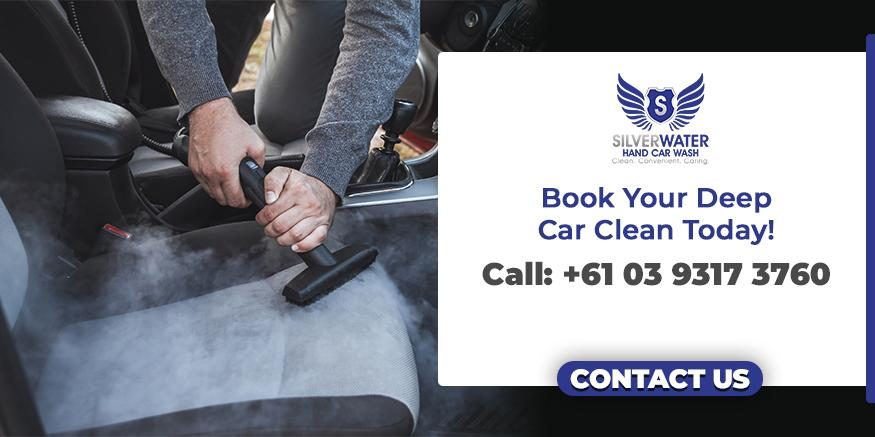 Get in touch with us for professional car cleaning services and book your deep car clean today!