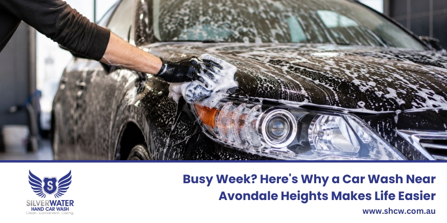 Car wash near Avondale Heights providing professional hand washing and detailing services