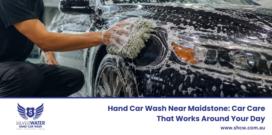 Hand car wash near Maidstone providing professional exterior and interior car cleaning
